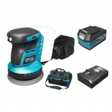 Dedra Set Masina orbitala de slefuit SAS+ALL cu acumulator Li-Ion 18V 4.0Ah incarcator rapid 125W si geanta